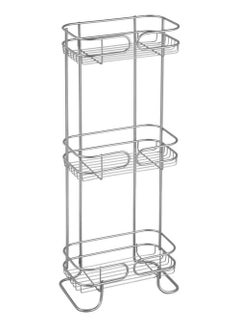 Buy Interdesign Id Neo 3 Tier Bath Shelf 10 X 6.4 X 26.2 Inch Silver in UAE