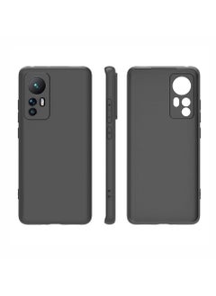 اشتري Soft Frosted Shockproof Cover Cases for Xiaomi12 5G Black في السعودية