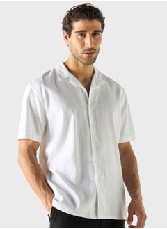 Buy Textured Regular Fit Shirt in Saudi Arabia