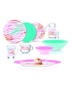 Buy Arcopyrex luminarc dinner set round 46 piece - JUNIA PINK in Egypt