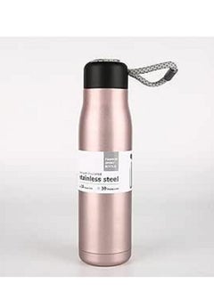 Buy Insulated water bottle, double-walled thermos made of stainless steel Pink in Egypt