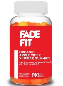 Buy Fade Fit Organic Apple Cider Vinegar Gummies 60's in UAE