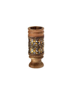 Buy Wood incense burner with beautiful stones decoration in Saudi Arabia