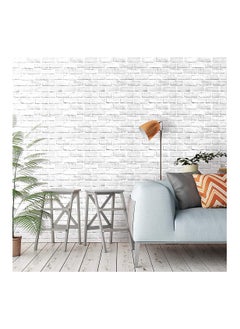 Buy Brick Texture Wallpaper 600cm*45cm 3D Brick Texture Decorative Furniture Self Adhesive Peeling Wall Sticker, Wall Desk Durable and Easy to Clean, Suitable for Home Decor Furniture Refurbishment in UAE