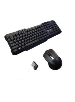 Buy Zero ZR-5608 Wireless Keyboard and Mouse Black in Egypt