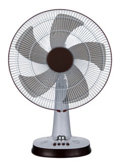 Buy 16 Inch Table Fan 3 Speed Settings With 90⁰ Oscillating 60 Min Timer 5 PP Leaf Blade Electric Cooling Fan in UAE