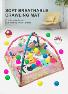 اشتري Baby Gym & Ball Pit, Play Mat & Play Gym, Combination Baby Activity Gym with Sensory Exploration and Motor Skill Development, Includes 18 balls في السعودية