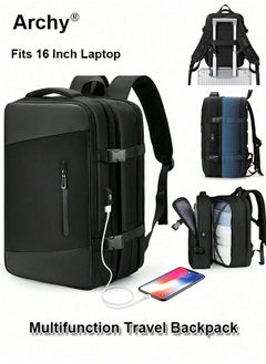 Buy Carry-On Luggage Backpack Unisex Backpack External Charging Interface Wet and Dry Separation in UAE