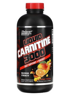 Buy Carnitine Liquid 3000 Orange Mango 480ml in UAE