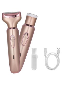 Buy Painless USB Rechargeable Facial Hair Removal Device for Women Compact and Portable Comes with Two Replacement Heads Suitable for Legs Bikini and Underarms in Saudi Arabia