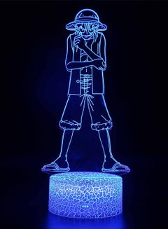 Buy 3D LED Colorful Night Light Anime One Piece Series with Touch Remote 16 Colors Gradual Changing USB Table Lamp for Holiday or Home Decorations Luffy Boa Hancock in UAE
