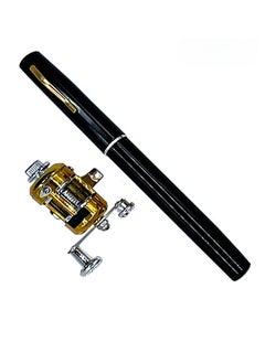 Buy Pen Fishing Rod, Ultra Compact And Portable Fishing Rod Reel Combo, Mini Telescopic Pocket Pen Fishing Rod Pole And Reel, Durable Fishing Tool For Travel Saltwater Freshwater, (1pc, Black) in Saudi Arabia