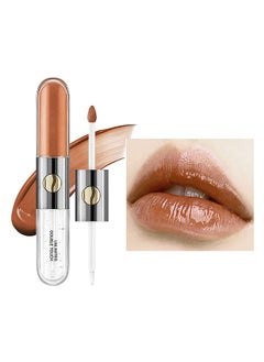 Buy HUDA STORY Matte Liquid Lipstick with Clear Lip Gloss Mirror, Dual Ended Lip Color Long Lasting Non Sticky Lip Stain High-Pigment Light Nude Lip Stick Double Effect 24 Hour Superstay Lip Makeup in UAE