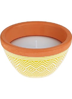 اشتري Wax Works Citronella Candle Bowl Printed 15cm في الامارات