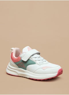 Buy Girls' Colourblock Sports Shoes with Hook and Loop Closure in Saudi Arabia