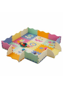 اشتري COOLBABY Fun Little Toys Baby Play Mat With Playpen Baby Play Mat EVA Foam Puzzle Mat Set Of 25 Waterproof Baby Crawl Mats For Home Playroom Perfect Toddler Playroom Crawl Play Mat في الامارات