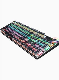 اشتري Mechanical Keyboard:K820 Multimedia Mechanical Keyboard Retro Punk Button Keycap RGB Mechanical Wired Keyboard. في السعودية