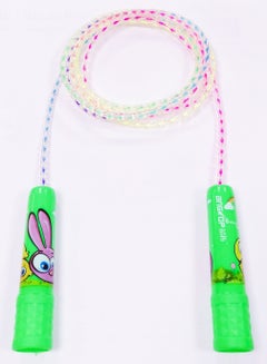 اشتري AT0815 حبل قفز قابل للتعديل ألوان فسفورية للأطفال - أخضر في مصر