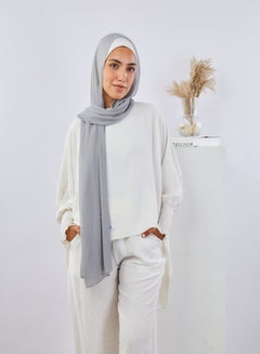 Buy Casual Plain-Basic hijab Grey in Egypt