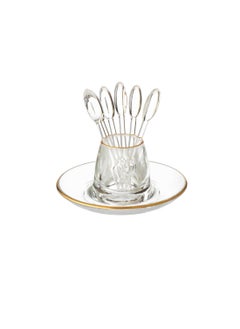 Buy Clear Acrylic Gold Date Fork Holder in Saudi Arabia