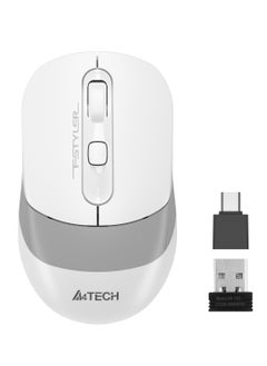 Buy Fstyler Dual-Functions Rechargeable Air Mouse FG10CS Air2, [Desk+Air] Bluetooth & 2.4GHz, Consistent Wireless Stability, USB Type-C Charging Cable, Windows 7/8/8.1/10/11, Grayish White in UAE