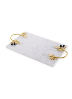 اشتري Olive Rectangle Tray 35.5x22cm - White في الامارات