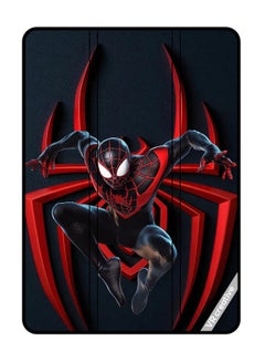 Buy Protective Smart Folio Flip Case Cover For Samsung Galaxy Tab S7 Fe Spiderman Design Multicolour in UAE