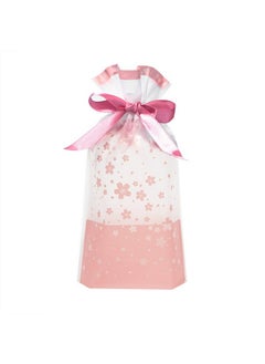 Buy 50 Pcs 6X9 Inch Pink Plastic Drawstring Gift Bags Cherry Blossom Party Favor Treat Bags With Satin Drawstring in UAE