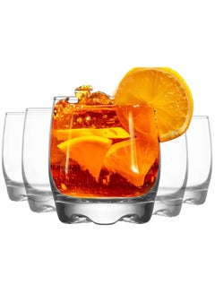 اشتري Tumbler Glass Set of 6. Use as Drinking Glasses. Scotch. Bourbon. Cocktails. Lowball Bar Tumblers. Water and Juice Tumbler. Tumblers Cup for Drinks. Gift for Men, Friends and Relatives (Design T33) في الامارات