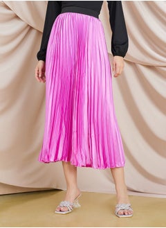 Buy Pleated A-Line Midi Skirt in Saudi Arabia