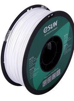 Buy Esun 3D Printer Filament PETG 1.75 mm Dimensional Accuracy +/- 0.05 mm 1 Kg (2.2 lbs) Spool 3D Printing Material for 3D Printers - Solid White in UAE