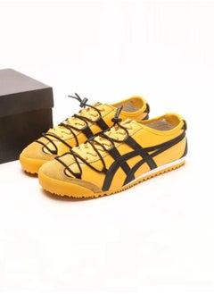 Buy Men and Women Mexico 66 Lace-up Shoes Yellow/Black in UAE