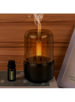 Buy Candlelight Aromatherapy Machine Essential Oil Diffuser, Humidifier Aromatherapy Diffuser, Silent Anti-Dry Burn, 120ml Round Silent Air Purifier for Home Office Beauty Salon Car in Saudi Arabia