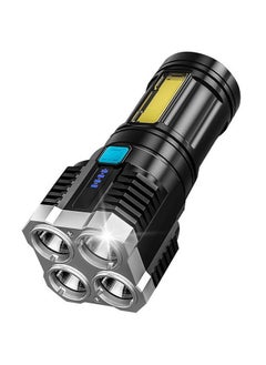 اشتري LED Flashlight, Mini Torch Light,USB Rechargeable LED Torch,High Lumens 4 Light Modes,Zoomable Waterproof COB Sidelight,Compact Handheld Pocket Pen Light for Indoor & Outdoor use في السعودية