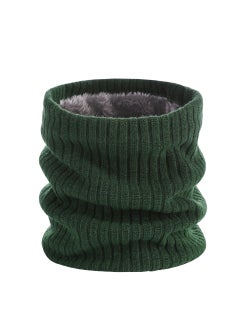 Buy Winter Double-Layer Thermal Knit Neck GaiterGreen Green in Saudi Arabia