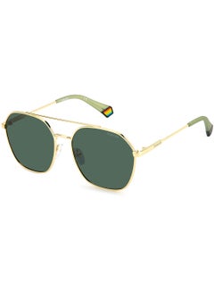 Buy Unisex Octagonal Sunglasses PLD 6172/S  GOLD 57 in Saudi Arabia