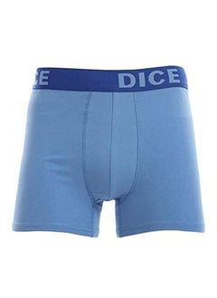 Buy Dice Baby Blue Boxer for Men Solid 100% Cotton in Egypt