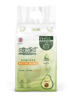 Buy 99.9%  Avocado Wet Wipes 84 Pcs - Pack of 3 in UAE