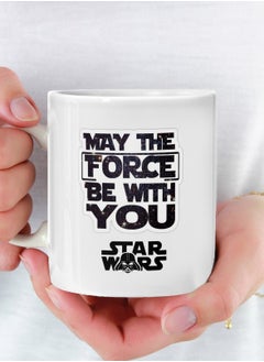 Buy May the Force Be With You in Star Wars Mug May the Force Be With You in Star Wars Ceramic Tea Coffee Mug with Handle Multicolour 11Oz in Saudi Arabia