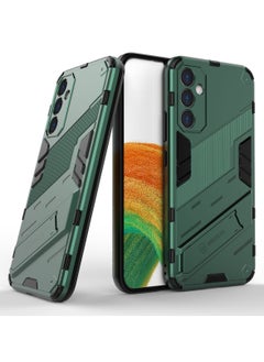 اشتري Phone Case for Samsung Galaxy A34 2 in 1 TPU+PC Dual Layer Combo Shockproof Ultra-Thin Protective Phone Back Cover with Kickstand في السعودية