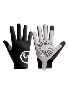 اشتري Full Finger Cycling Gloves Mountain Bike Gloves, MTB Gloves, Dirt Bike Gloves, Racing Gloves Cycling Gloves for Men Bicycle Gloves, Full Finger Workout Gloves, Shock-absorbing Touchscreen Gloves (L) في الامارات