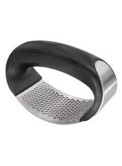 Buy Stainless Steel Hand Garlic Crusher With Curved Handle in UAE