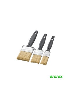 Buy 3 Piece Flat Hair Painting Brush Set in Saudi Arabia