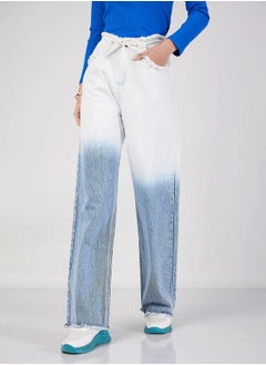 اشتري Ombre Drawstring Straight Fit Jeans في السعودية