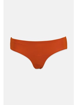 اشتري Women Plain Reversible Pull On Bikini Bottom, Orange في السعودية