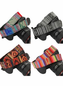 Buy 4 Pieces Woven Vintage Camera Strap for All DSLR SLR Camera Universal Neck Shoulder Strap for Men Women Photographers in UAE