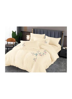 Buy DREAM BELL 6 PC EMBROIDERY COTTON COMFY COMFORTER SET WITH FIBER FILLING 1 in UAE