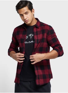 Buy Slim Fit Checked Shirt in Saudi Arabia