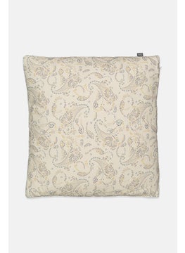 Buy Paisley Cushion with Removable Cover 45 x 45 cm, Beige Combo in UAE