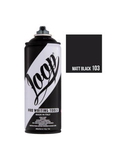 اشتري Premium Artist Acrylic Spray Paint LP100 400ml Matt Black في الامارات